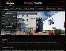 Tablet Screenshot of pension-edison.cz